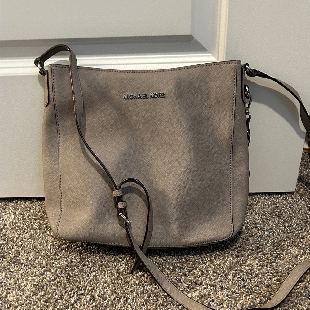 Michael Kors Taupe Crossbody Bag